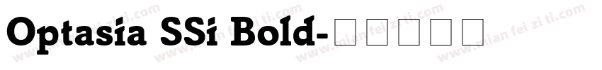 Optasia SSi Bold字体转换